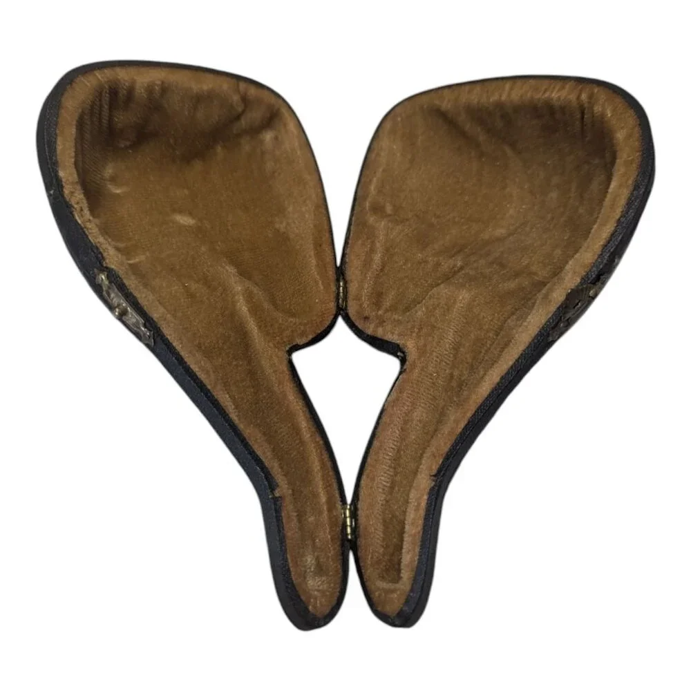 Vintage Hand-Carved Meerschaum Eagle Head Wings Tobacco Pipe With Case Unused - Picture 11 of 13